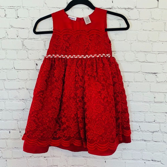 Other - Maroon Dress with silver belt detail Size 6